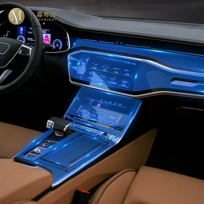 

Центральная консоль для Audi A6 A7 C8 2019-2021car, аксессуары от царапин, ремонт LHD RHD защитная пленка TPU