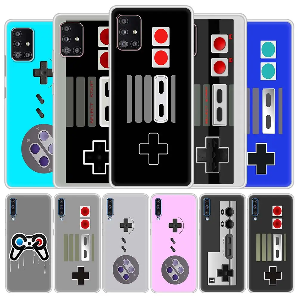 

Classic Gamepad Joystick Phone Case For Samsung Galaxy A51 A71 A50 A21s A31 A10 A20e A41 A70 A30 A11 A40 A10s Soft Matte Cover