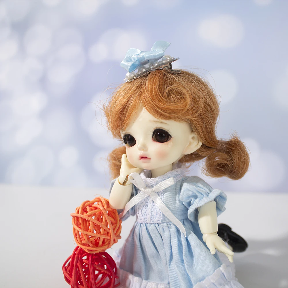 Новое поступление кукольный парик для 1/8 5-6 дюймов Bjd SD ob11 маленькие куклы модный стиль высокотемпературные волокна волосы куклы аксессуары - Цвет: 2 only wig