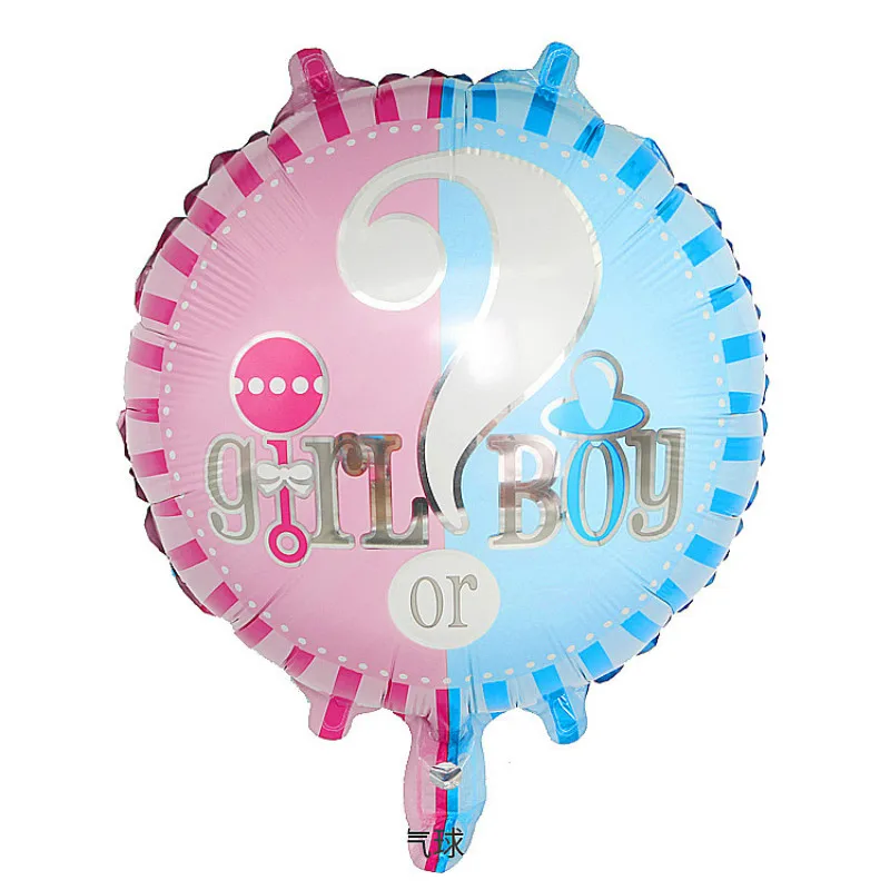 

Boy or Girl Balloon Baby Gender Disclosure Party Decorating 18 Inch Balloon Aluminum Balloon For Gender reveal party