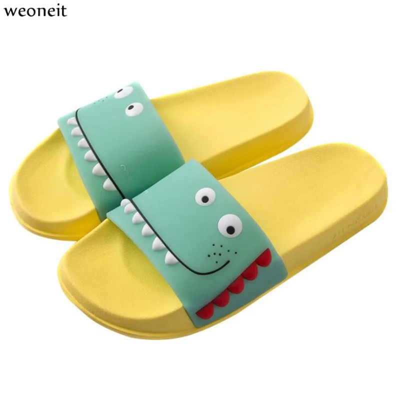 Тапочки Weoneit для мальчиков и девочек мультяшная обувь лето 2020 шлепанцы детей