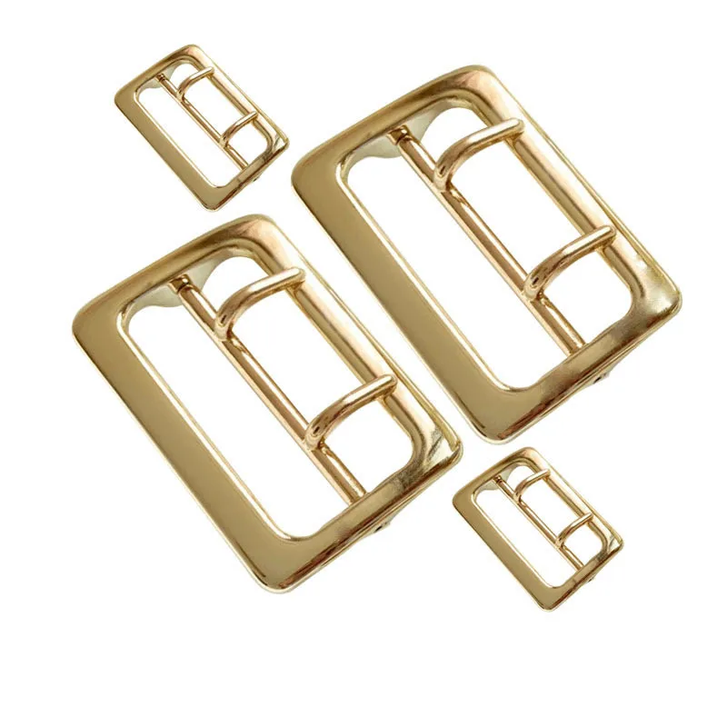 

5 Pcs DIY Metal Belt Buckle Heavy Duty for Leather Craft Bag Shoe Strap Belt Webbing Rectangle Adjust Roller Pin Buckle Slider
