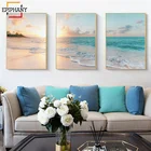 Настенные плакаты с изображением пляжа жикле, современный Декор для дома, Скандинавская Картина на холсте с морским принтом, настенные картины для гостиной