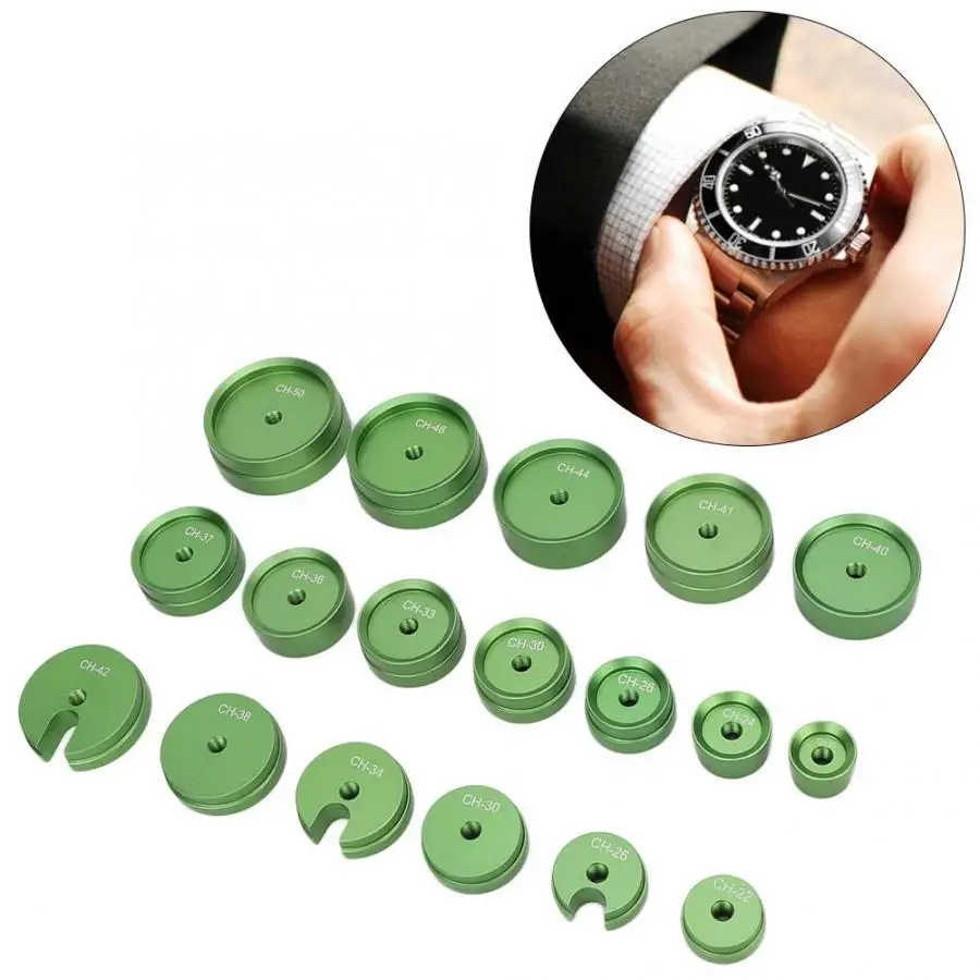 18 шт. алюминиевые часы укупорочная машина штампы пресс Набор инструментов ближе