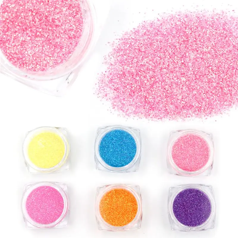 6 бутылок многоцелевой блеск для ногтей модный дизайн блестящие тени век