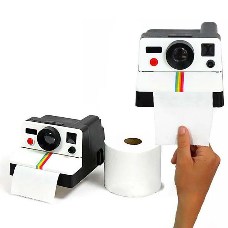 Креативные Ретро коробки для салфеток в форме камеры Polaroid декор ванной комнаты