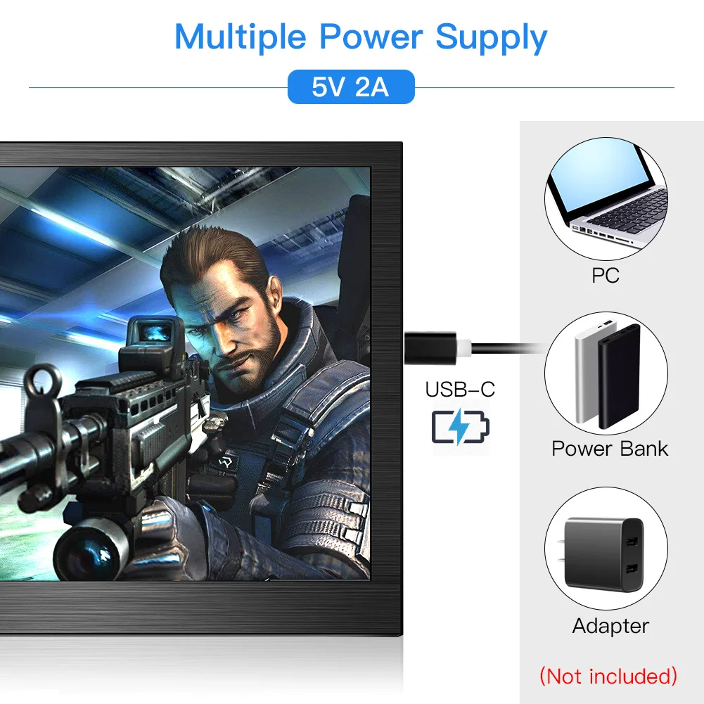 EYOYO тонкий портативный ЖК hd монитор 13 3 &quotusb type c mini hdmi для ноутбука xbox