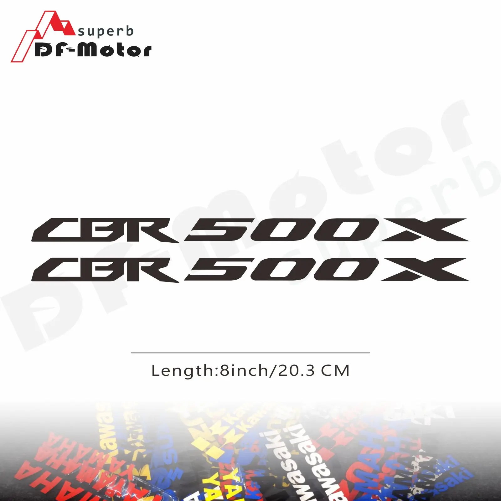 

8-дюймовая Светоотражающая наклейка, наклейка для мотоцикла и автомобиля, колеса, наклейка, наклейка для Honda CBR500X CBR 500 X R