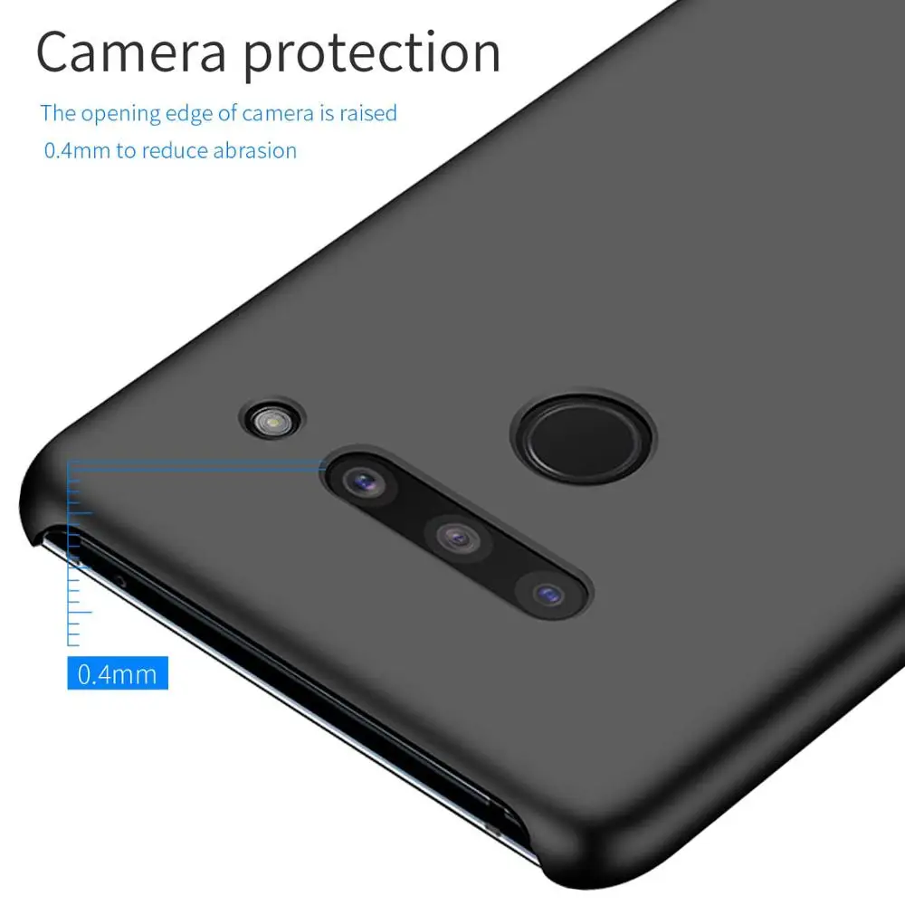 Magnetic Car Holder Case For LG V50 ThinQ V40 Hard PC Cover for LG V50 V30 V20 V10 Ultra-thin Breathable Scrub Case