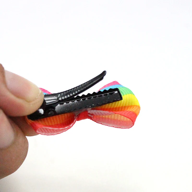 100 unids/lote de accesorios para el cabello para ni&ntilde;a, pinzas peque&ntilde;as para ni&ntilde;a para el pelo, Mini lazo de 3cm, horquillas para ni&ntilde;a, pasador para ni&ntilde;o-1