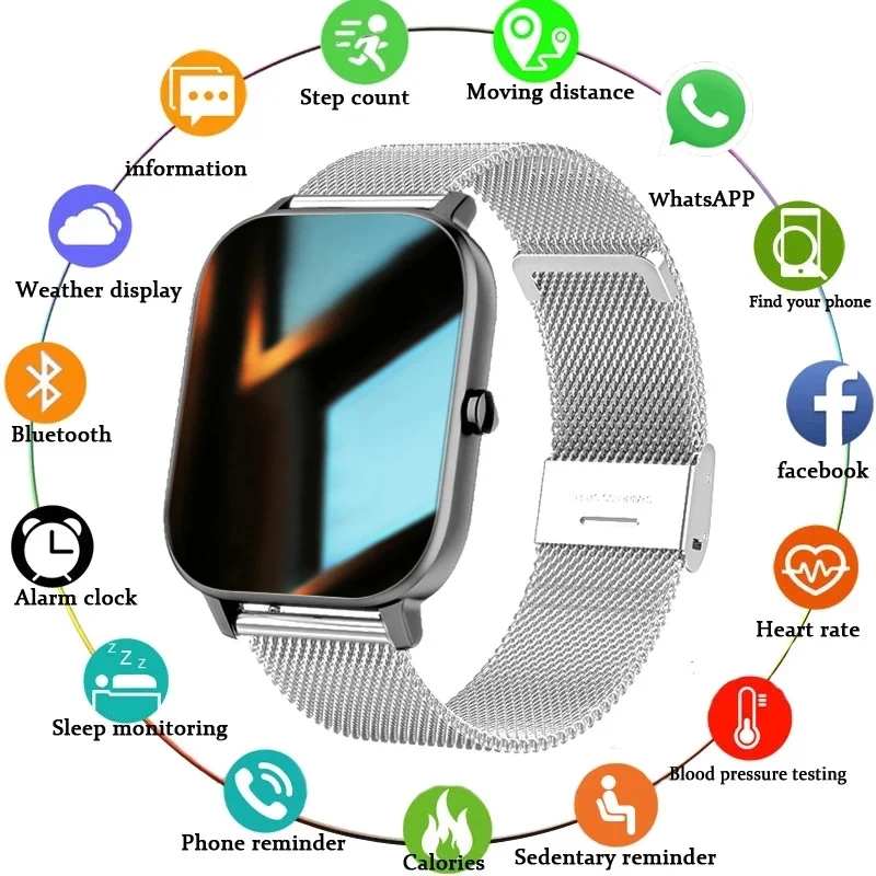 

2021 брендовые Смарт-часы для женщин, пульсометр, Bluetooth, напоминание о звонках, музыка, спортивный шагомер, трекер, мужской телефон