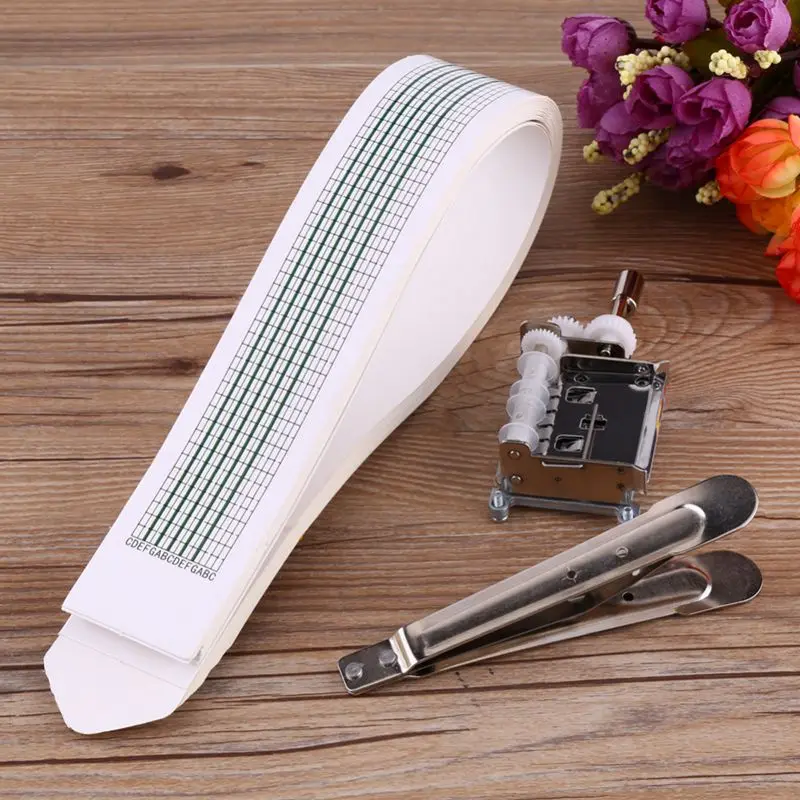 Diy музыкальная шкатулка Настройка рукоятка 15 заметок Набор музыкальных