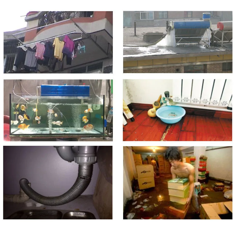 Система сигнализации с переливом независимый датчик утечки воды 110 дБ детектор