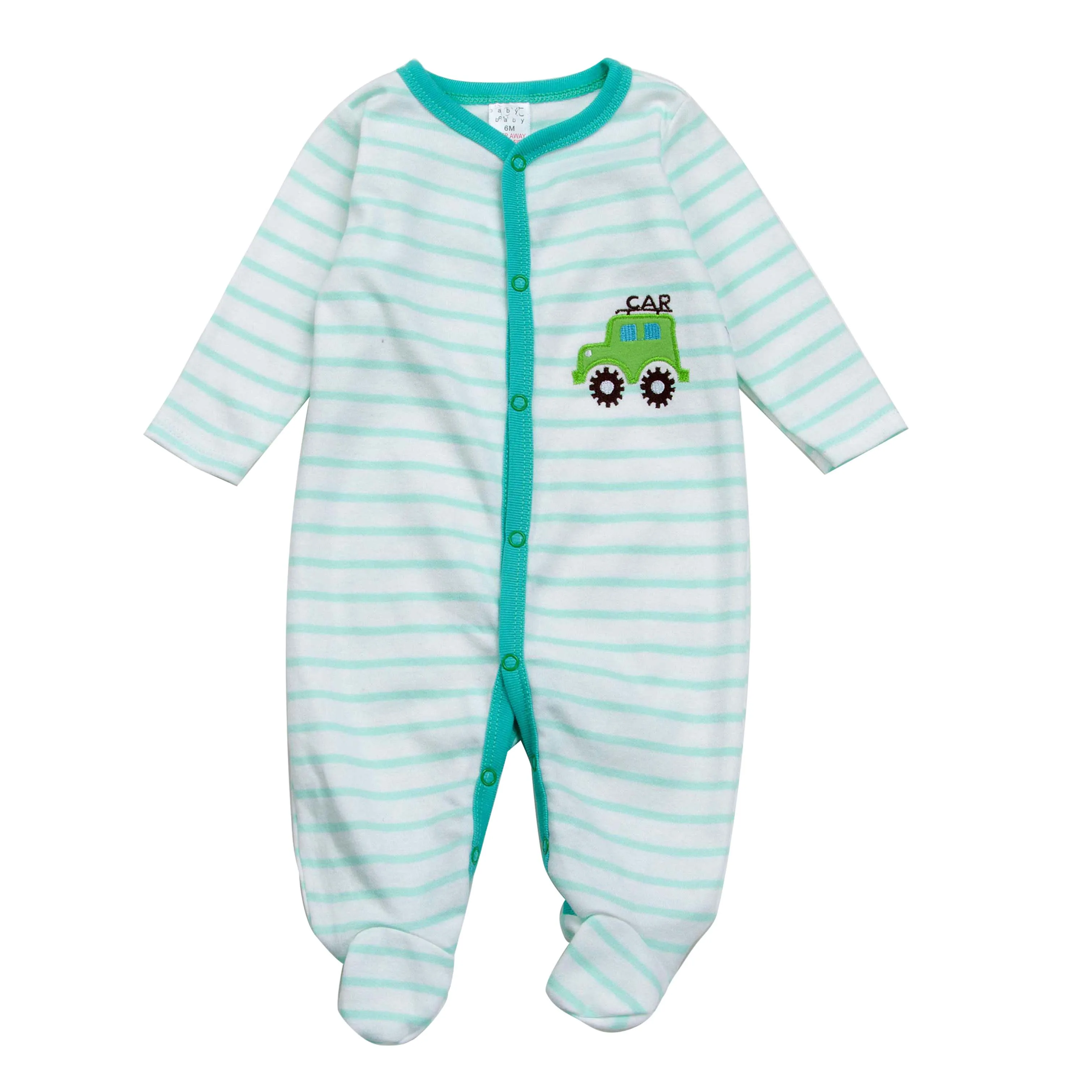 3 шт./партия Детские хлопковые комбинезоны с длинным рукавом