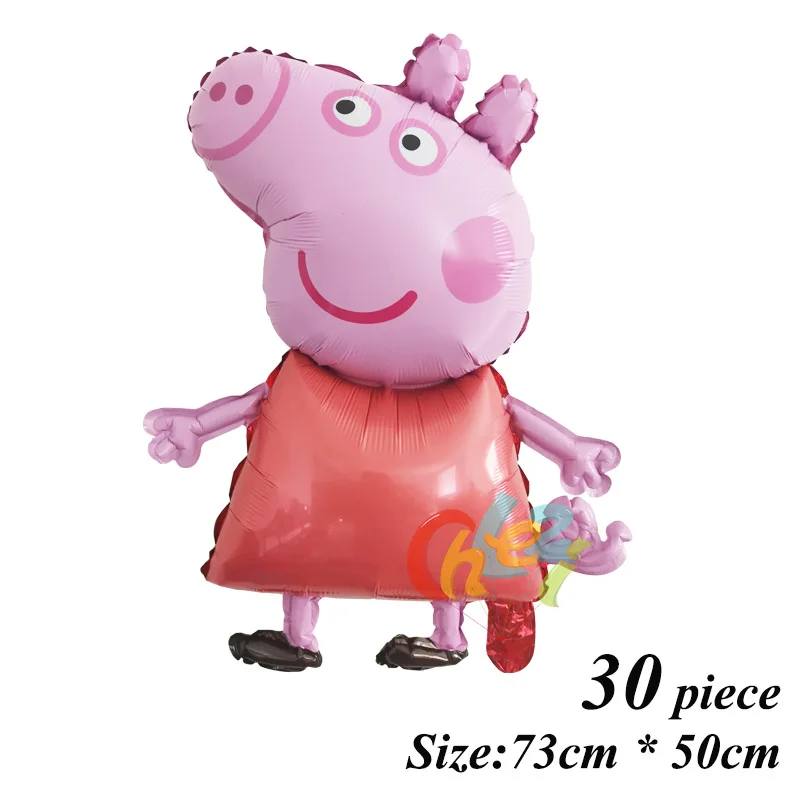 Peppa Pig 2 30 шт PEPPAPIG воздушные шары Джордж мальчик девочка день рождения украшение для дома PEPPAPIG Воздушный баллон гелия Рождество детский душ - Цвет: Peppa Pig 2