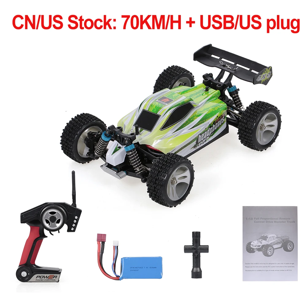 Радиоуправляемая машина WLtoys A959 A959B 1/18 70 км/ч высокоскоростная Гоночная машина 540 матовый мотор 4WD внедорожный пульт дистанционного управления электрический автомобиль RTR RC игрушка - Цвет: 70KM Hour