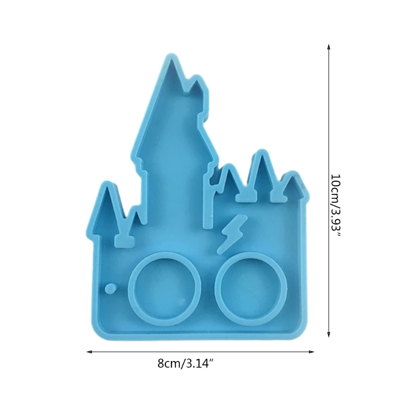 

Resin Keychain Molds Castle Defense Decorations Pendant Silicone Mold for DIY Gift Jewelry Crafts Home Decorations