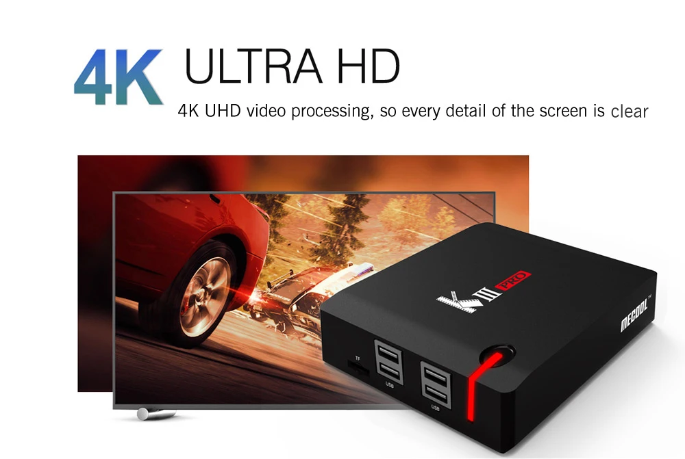 KIII PRO Amlogic S912 Android ТВ коробка 3 Гб оперативной памяти, 16 Гб встроенной памяти, DVB-S2 DVB-T2 DVB-C декодер+ KI PRO Декодер каналов кабельного телевидения PRO ТВ Box Amlogic S905D 2G/16G