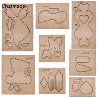 chzimade animal bear toys leather cutting dies wooden mold for diy die cutter machine handmade tools