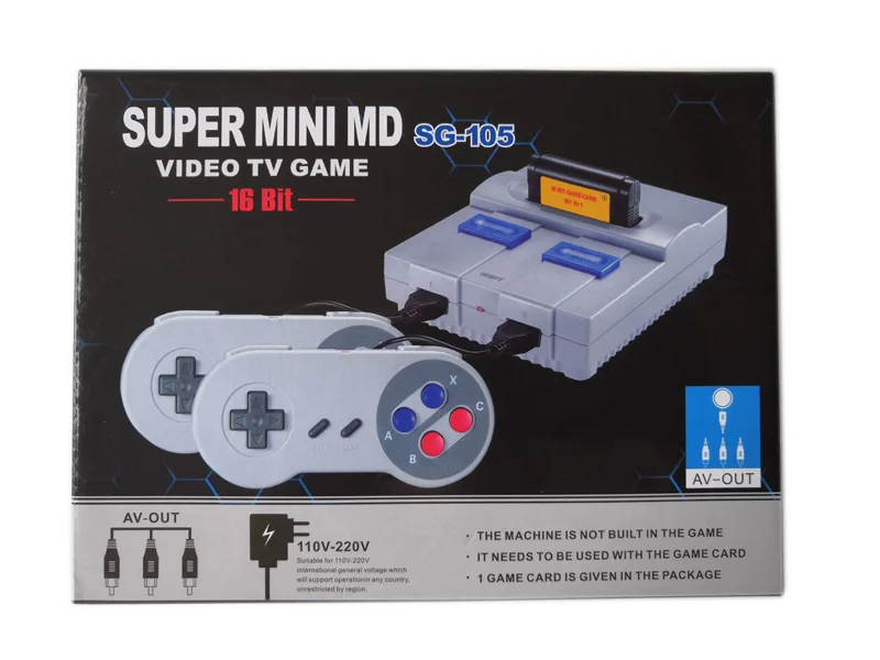 16 бит ретро мини MD семейная ТВ Видео игровая консоль портативные игровые консоли