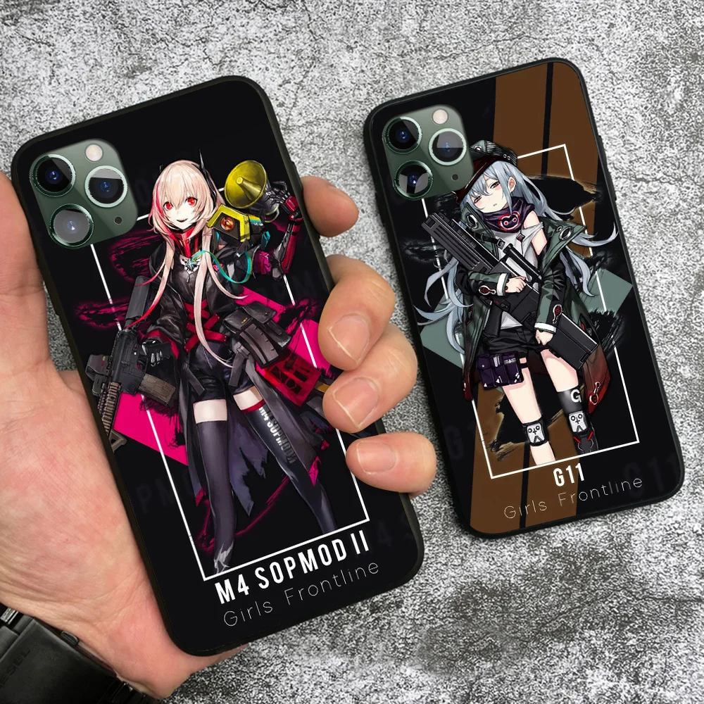 Мягкий силиконовый чехол для телефона девочек с фронтальной линией M4 G11 UMP45 M4A1 HK416