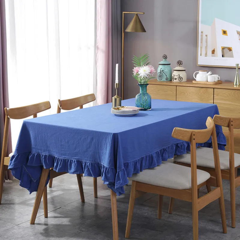 Современные скатерти высококачественные европейские Элегантные однотонные с