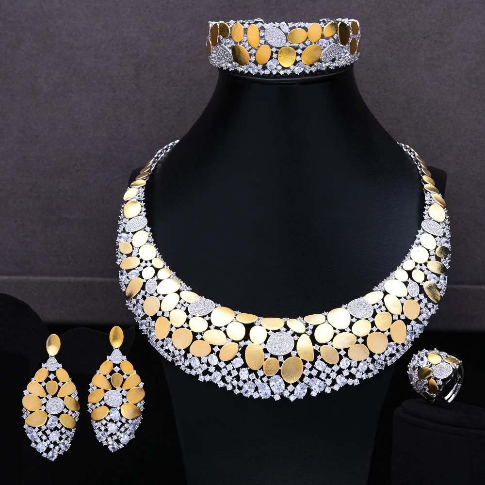GODKI известный бренд Bling Блестки Роскошные нигерийские Дубай ювелирные наборы для