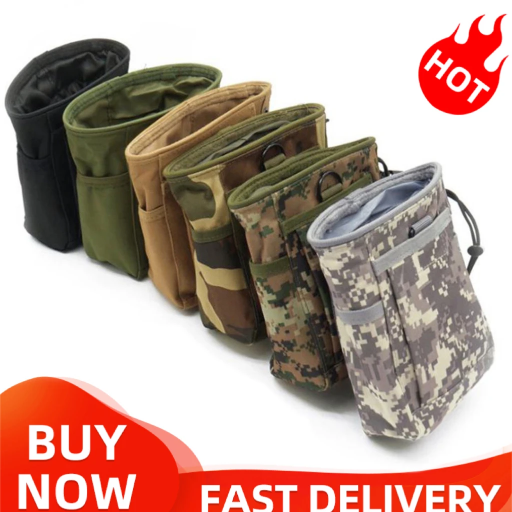 Tactical Dump Drop Pouch Magazine Pouch Military Hunting Airsoft Gun Accessories Sundries Pouch Protable Molle Recovery Ammo Bag wholesale tactical gun magazine dump drop reloader pouch bag utility hunting rifle magazine pouch