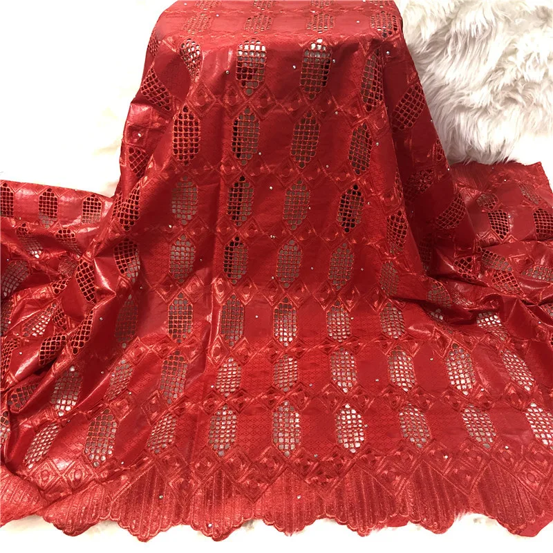 

African fabric Bazin riche fabric tissu africain cotton embroidered Bazin riche with stones african lace fabric wedding xx19-7