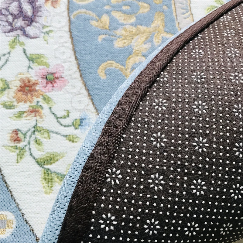 jacquard home living room carpet floor decor round rug sofa chairs area mat luxury bedroom alfombra tapetes diam 80100120cm free global shipping