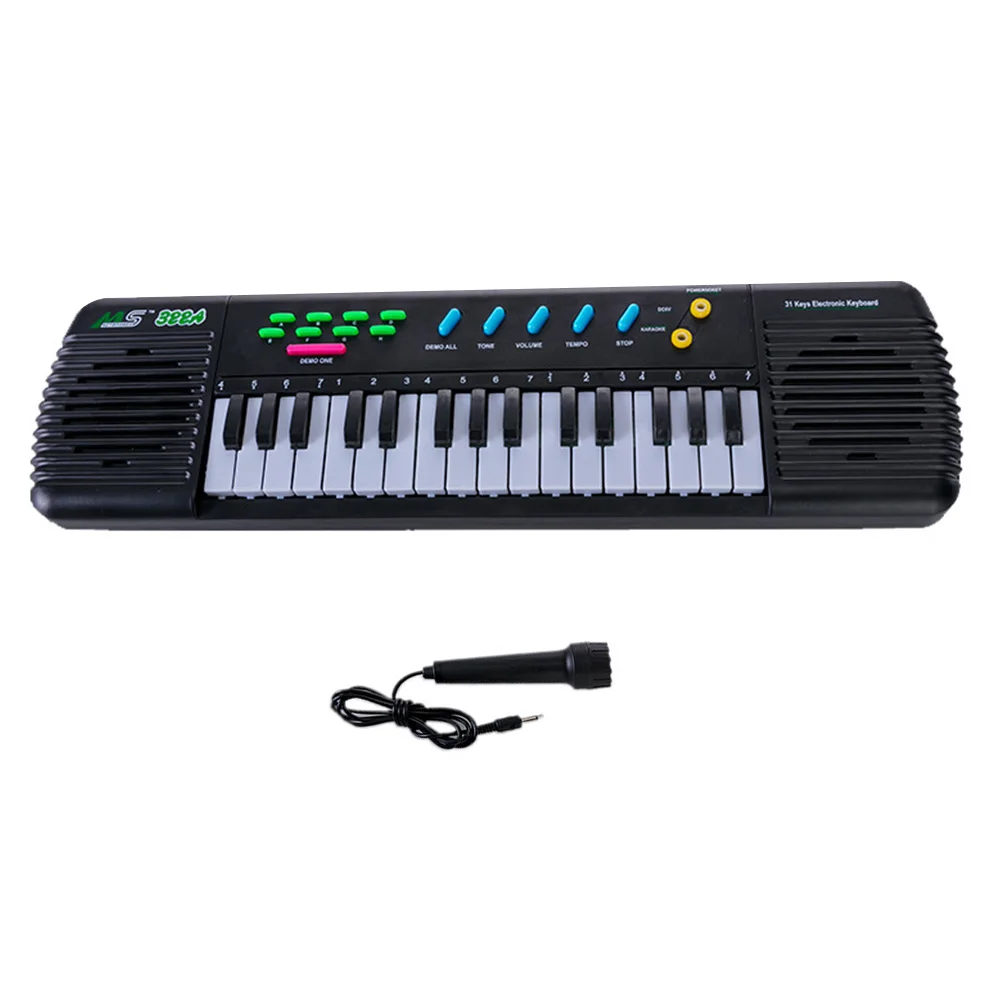 

31 Keys Electronic Piano Multifunctional Electronic Organ Musical Instrument Toy with Microphone for Kids Beginners