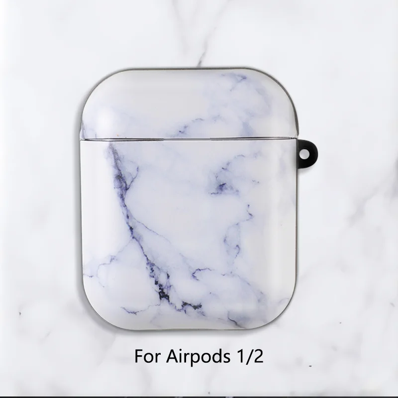 Мраморный гранитный Мягкий силиконовый чехол для Airpods изображение камня