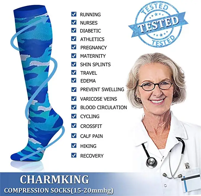 Мужские Компрессионные носки дышащие походные занятия для варикозного