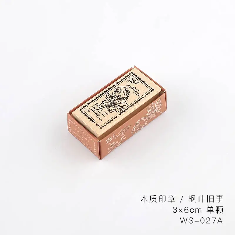 Ретро штамп серии деревянный Декор резиновые штампы для stationery канцелярские DIY ремесло грибы цветы Стандартная печать - Цвет: 2