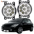 Противотуманные фары EEMRKE для автомобилей Peugeot 307 (3AC) 307 CC307 SW 2002-2006 2007 2008 2009, светодиодные, 9 штук, H11, 12 В, противотуманные фары