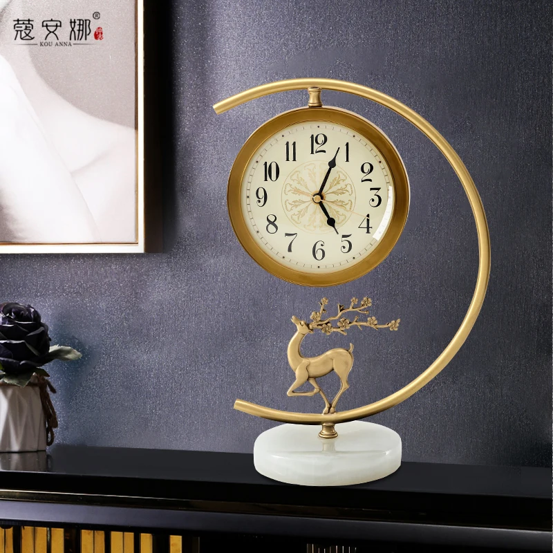 Новые настольные часы в китайском стиле для гостиной украшения модные