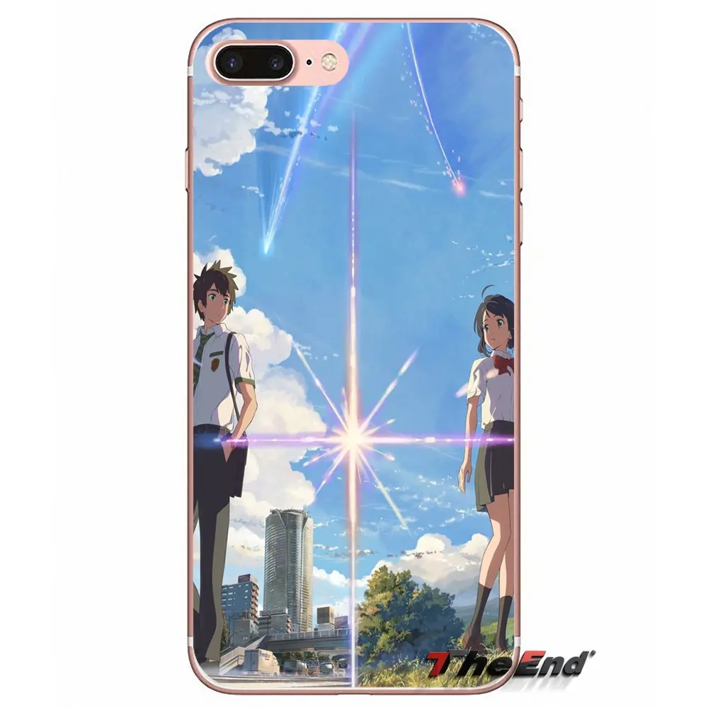 romantic cartoon Your Name Soft Shell Cases For Xiaomi Redmi 4 3 3S Pro Mi3 Mi4 Mi4i Mi4C Mi5 Mi5S Mi Max Note 2 Cover Coque | Мобильные