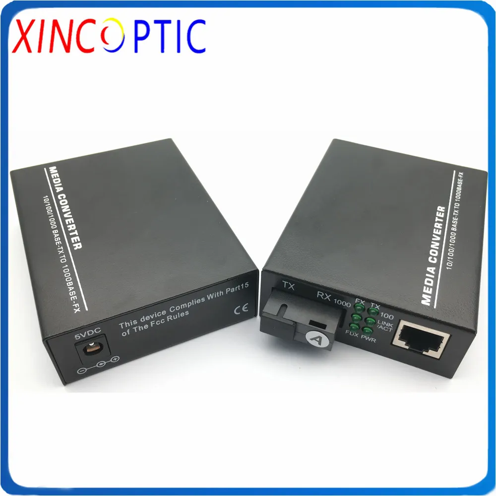 Медиа-конвертер Gigabit Ethernet 1 25 ГБ/сек. двунаправленный одномодовый волоконный