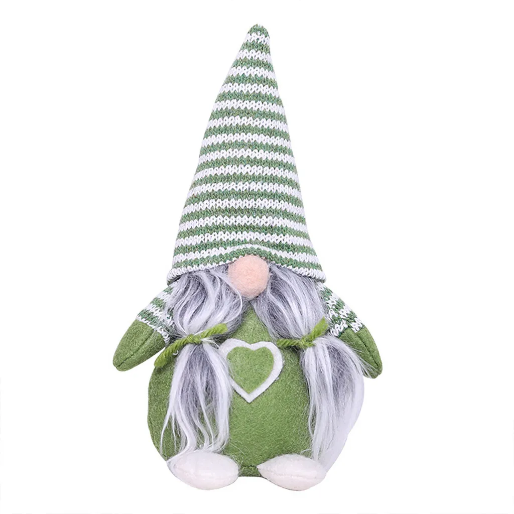 25#Dwarf Doll Red Green Forest Man Decoration Innovative White Beard Christmas Xmas Party New Year Kids Gift | Дом и сад
