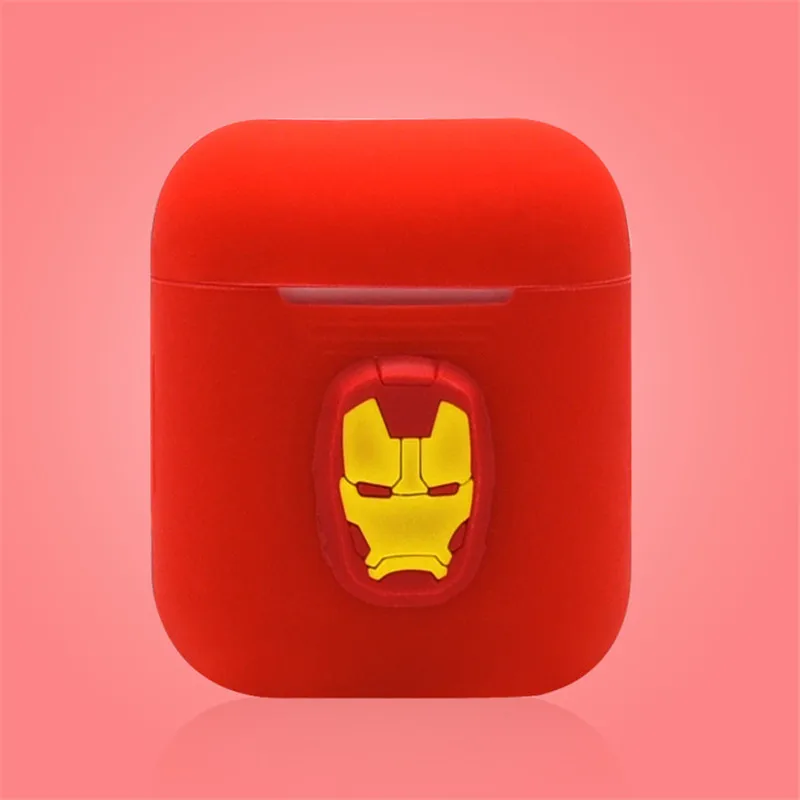 Marvel чехол для гарнитуры для Apple Airpods защитный чехол для airpods противоударный чехол coque capa