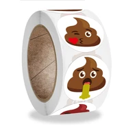 qiduo wholesale custom stickers new poop stickers party gifts poop packages magazines gifts offices teachers stationery sticker