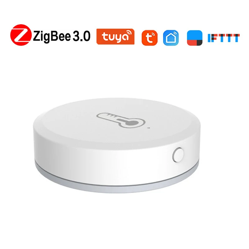 tuya zigbee smart temperature and humidity sensornatural gas detectorsmoke detector smart home security work with alexa google free global shipping