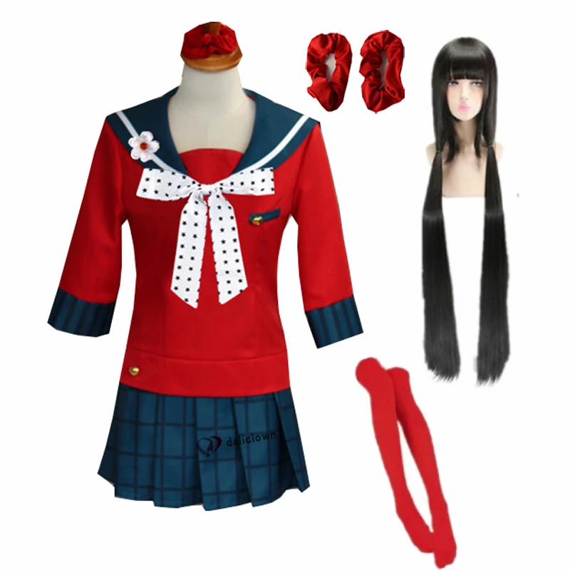 Danganronpa V3 Killing Halloween Costumes for Women Harmony Harukawa Maki School Uniform Cosplay Costume