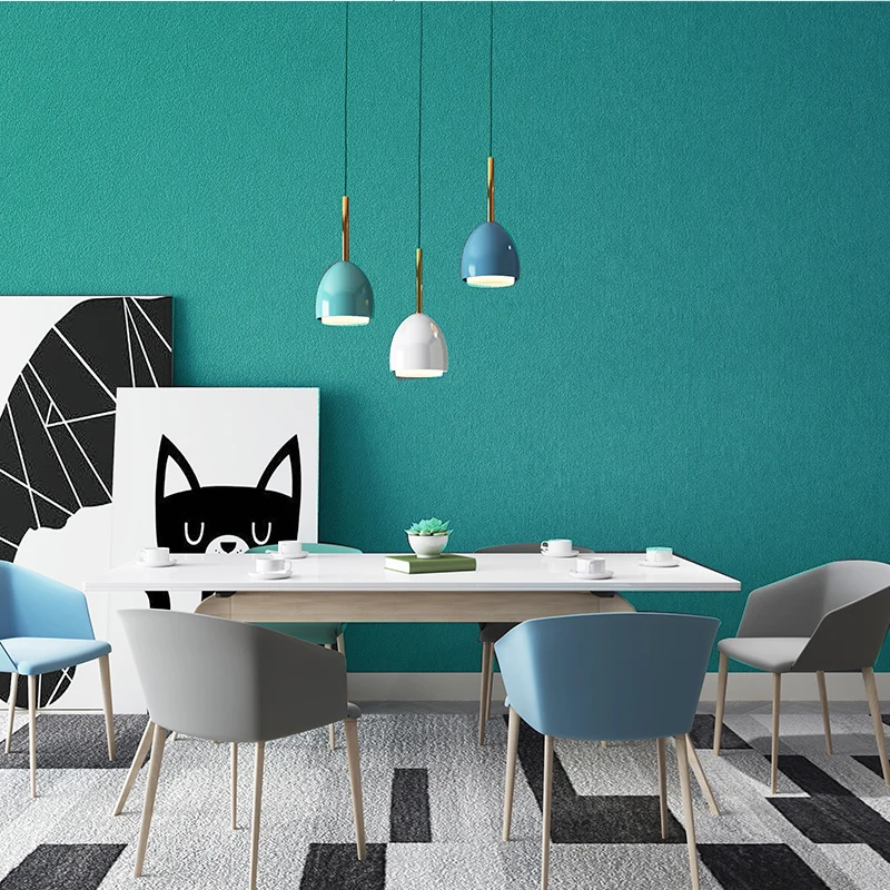 

[Sound insulation and noise reduction] Solid color 3D three-dimensional Suede velvet thick light luxury wallpaper diatom mud