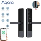 Умный дверной замок Aqara N200, блокировка по отпечаткам пальцев, подходит для Bluetooth-пароля, NFC, работа с Mihome Apple HomeKit, умный дом