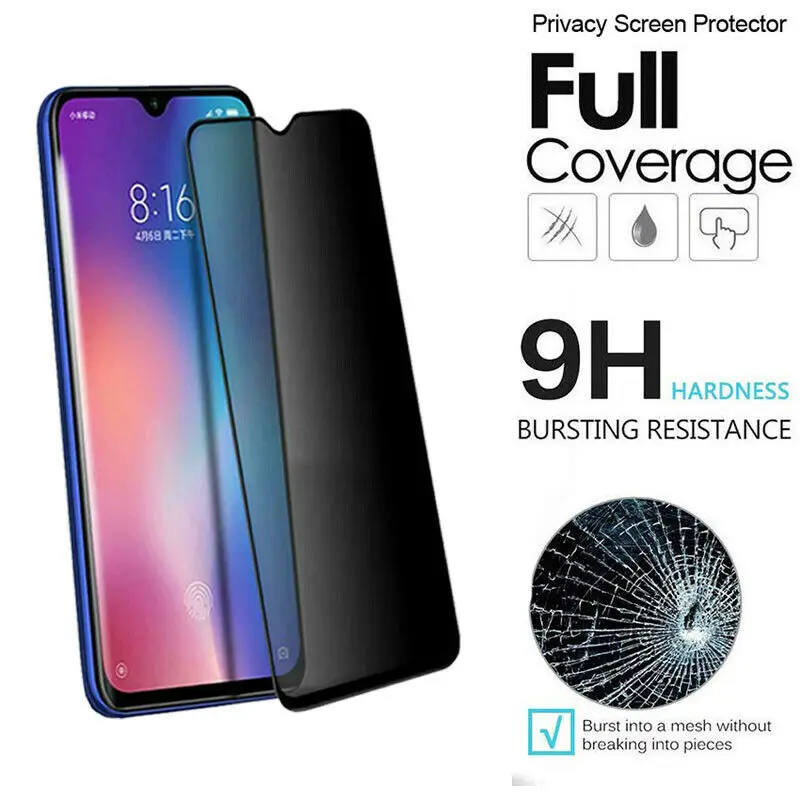 Rsionch 9D антишпионское закаленное стекло для Xiaomi Redmi Note 7 8 K20 Pro защита экрана на Redmi 8 K20 Pocophone F1