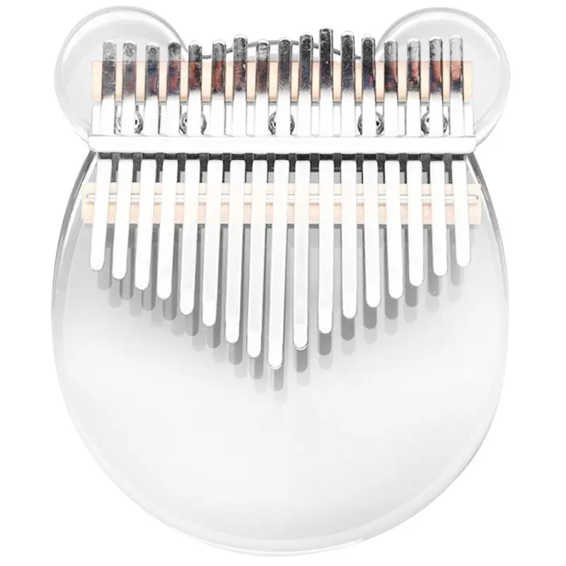 

Kalimba 17-Key Thumb Piano Crystal Transparent Finger Piano Beginner Instrument Thumb Piano