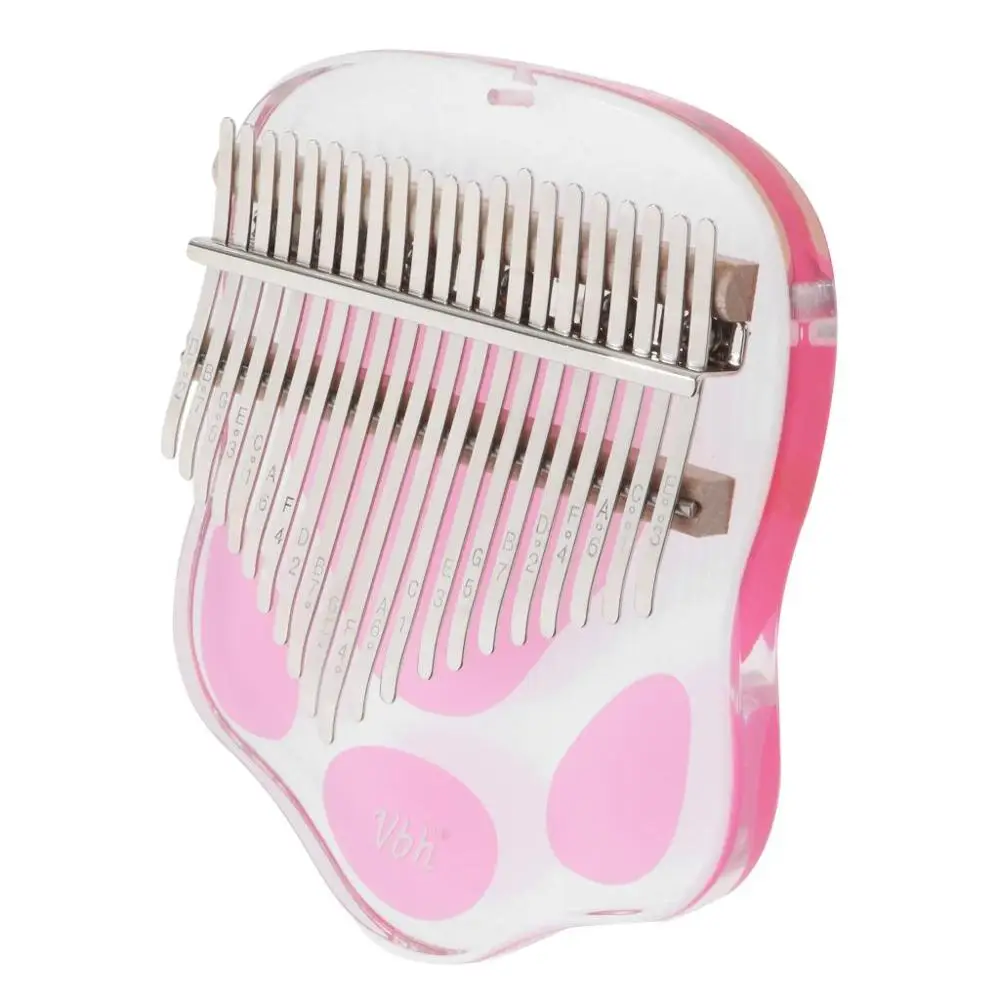 Акриловое пианино калимба с 17 клавишами прозрачное тюнером молотком Gig чехол