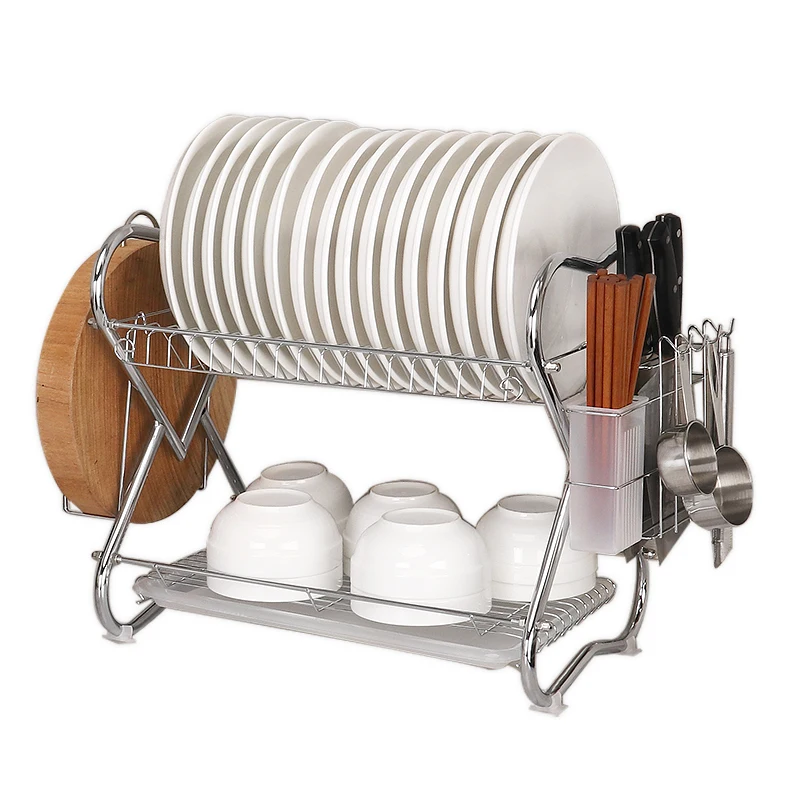 

Kitchen racks double drain dish rack dishware drain rack dish rack storage shelf dishware kitchen supplies WF920150