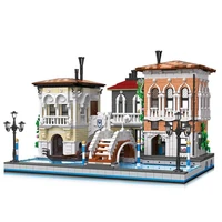 modular building blocks models the little venice 89122 bricks technical set creative cities series toys gifts for children